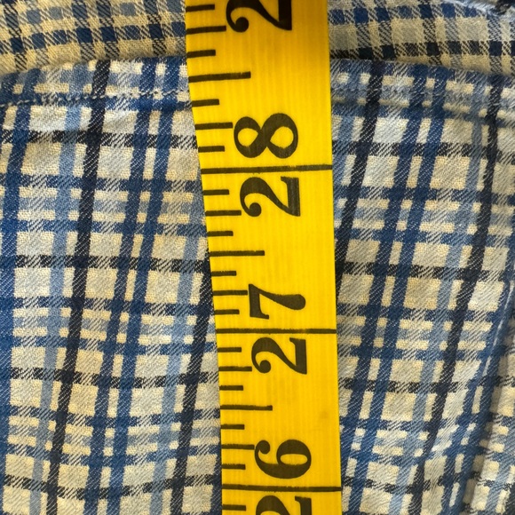 Tailorbyrd collection blue check button down oxford shirt - Picture 5 of 7